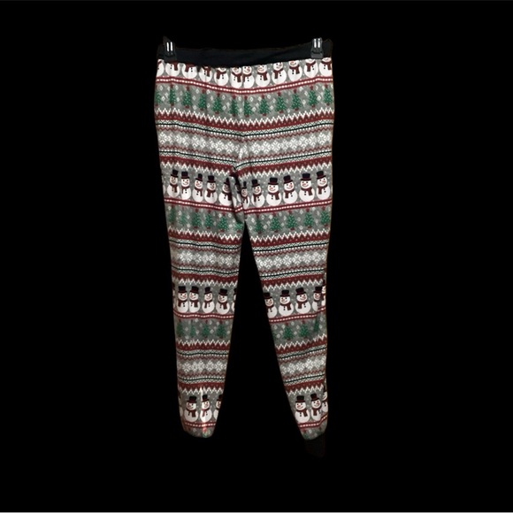 WOMENS NO BOUNDARIES CHRISTMAS PAJAMA BOTTOMS SIZE M & L GENTLY WORN - Picture 3 of 7